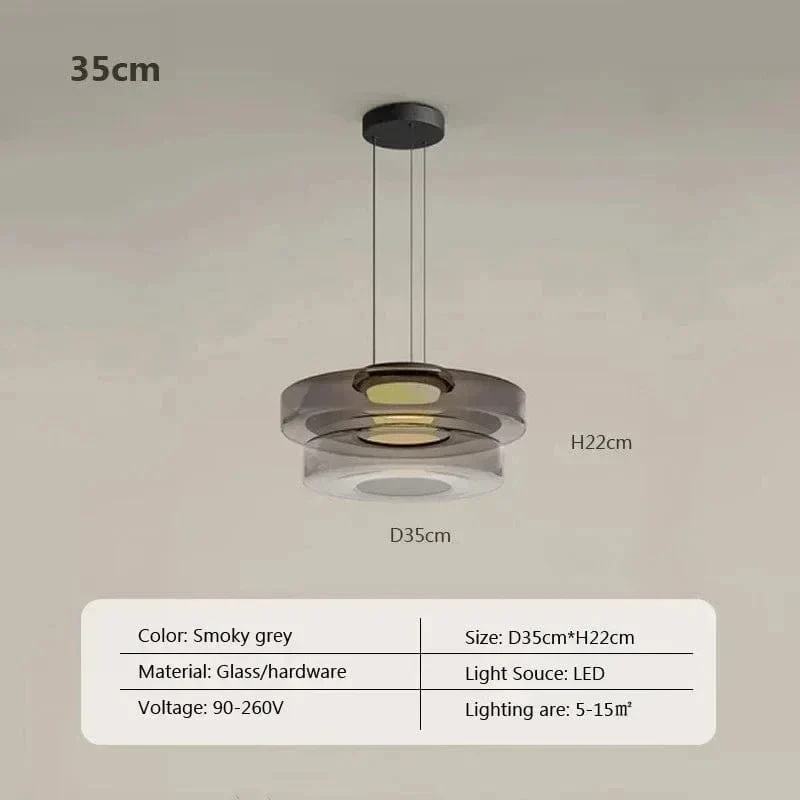 Suspension LED en Verre Cuisine