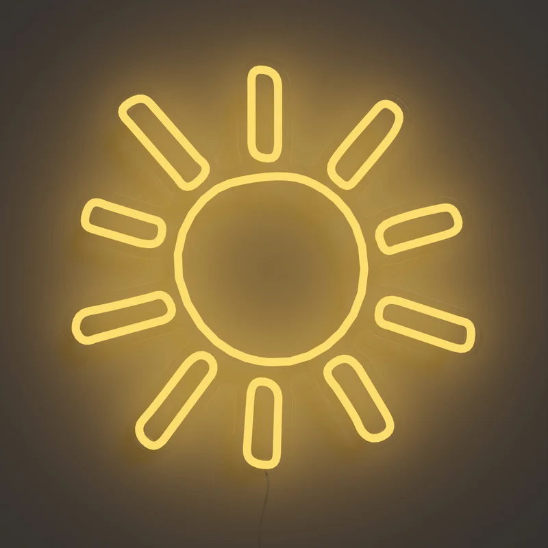 Solar Burst - Signe en néon LED