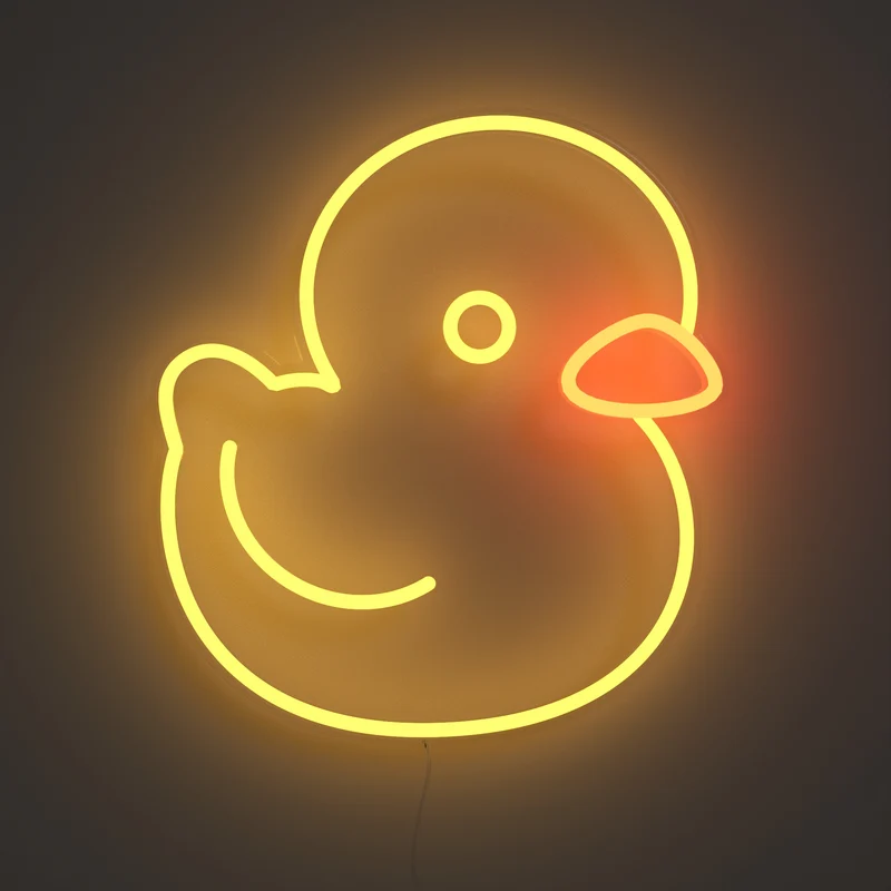 Rubber Ducky - Signe en néon LED