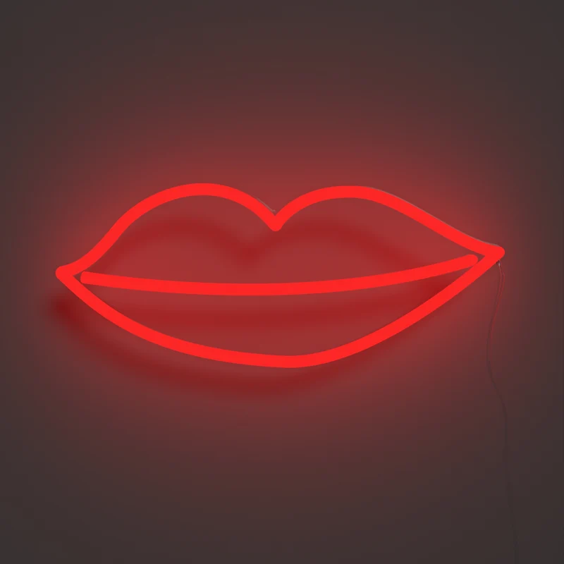 Kissy Lips - Signe en néon LED