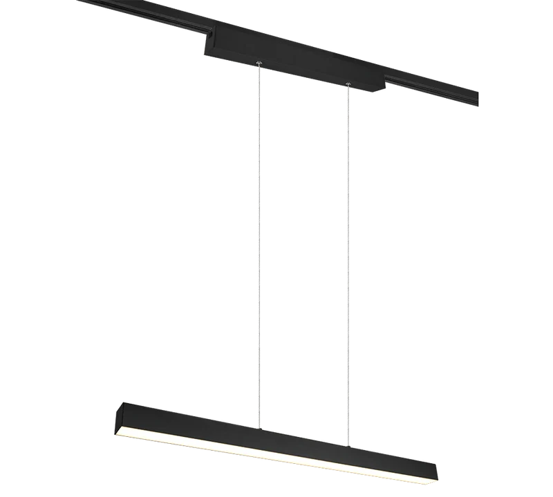 Luminaire Suspendu Linéaire Noir