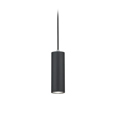 Luminaire Suspension Tube Noir
