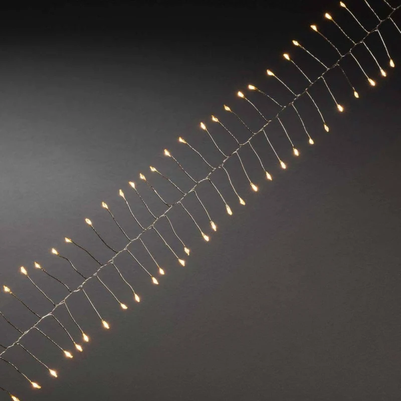 7m Micro LED Lichterkette Firecracker 200 bernsteinfarbene Dioden
