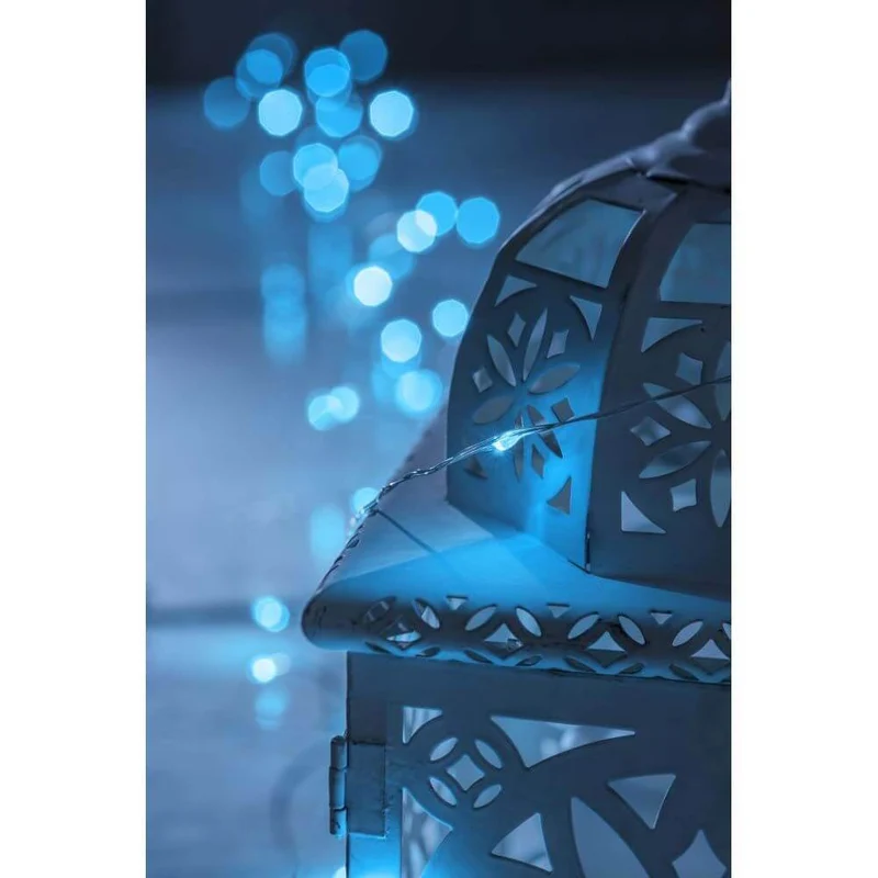 15m Micro LED Lichterkette mit langsamen RGB-Farbwechsel 100 RGB Dioden