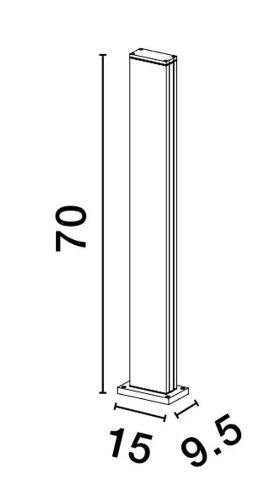 Minot LED Außenwegeleuchte 3000K Schwarz IP54