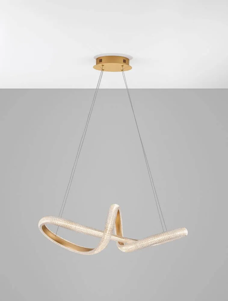 Medora LED Pendelleuchte Ø 75,5cm 3000K Messing-Gold