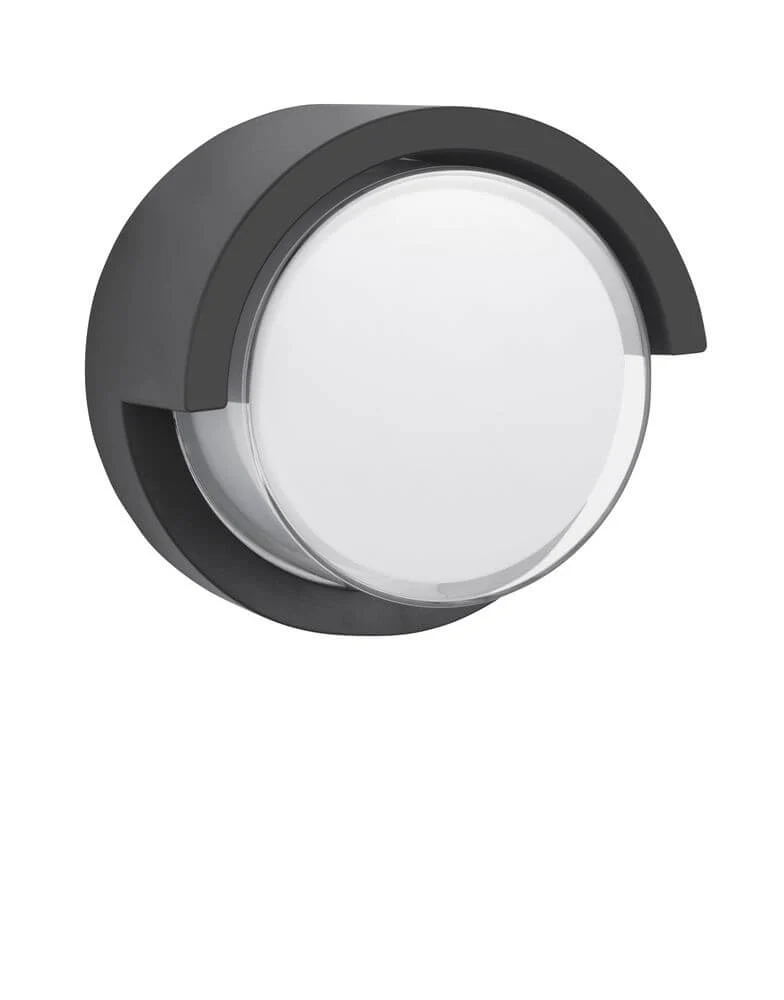 Max LED Außenwandleuchte Ø 10cm 3000K Dunkelgrau IP65