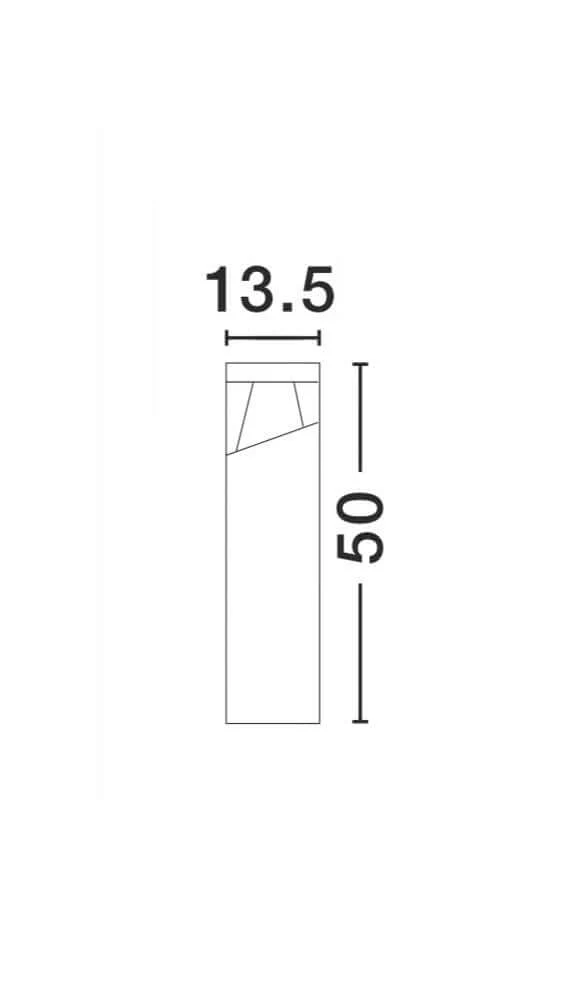 Lock LED Außenpollerleuchte 3000, 4000K Dunkelgrau IP54