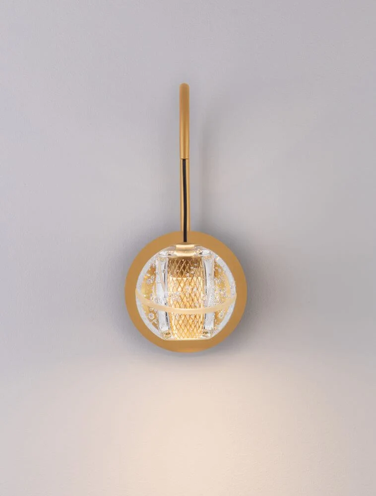 Licio LED Wandleuchte 3000K Gold