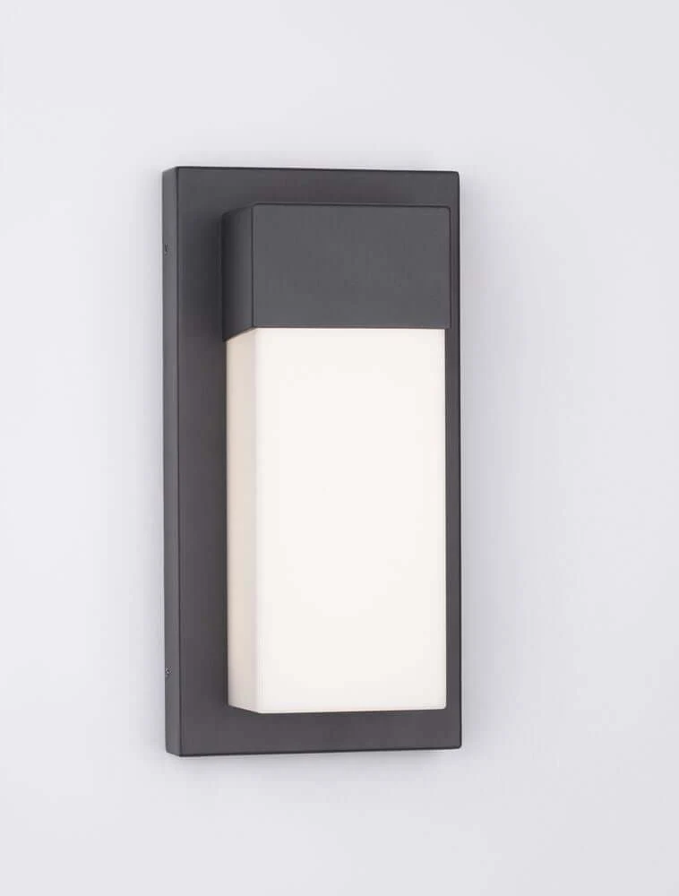 Leto LED Außenwandleuchte Verikal Unten 3000K Schwarz IP65