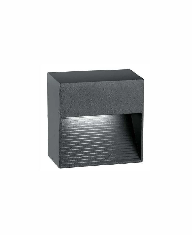 Krypton LED Außenwandleuchte 3000K Dunkelgrau IP54