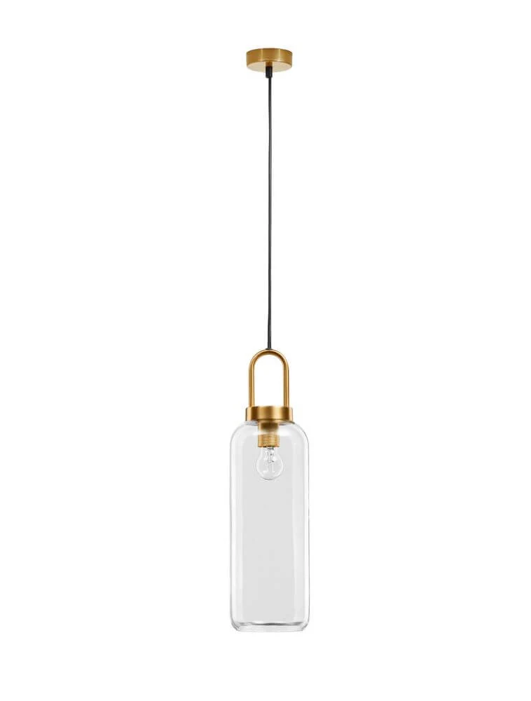 Irvine Pendelleuchte Ø 15,5cm Gold, Transparent