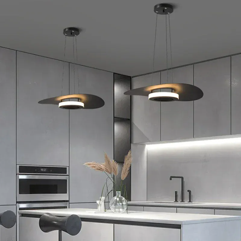 Suspension anneau scandinave blanc Cuisine