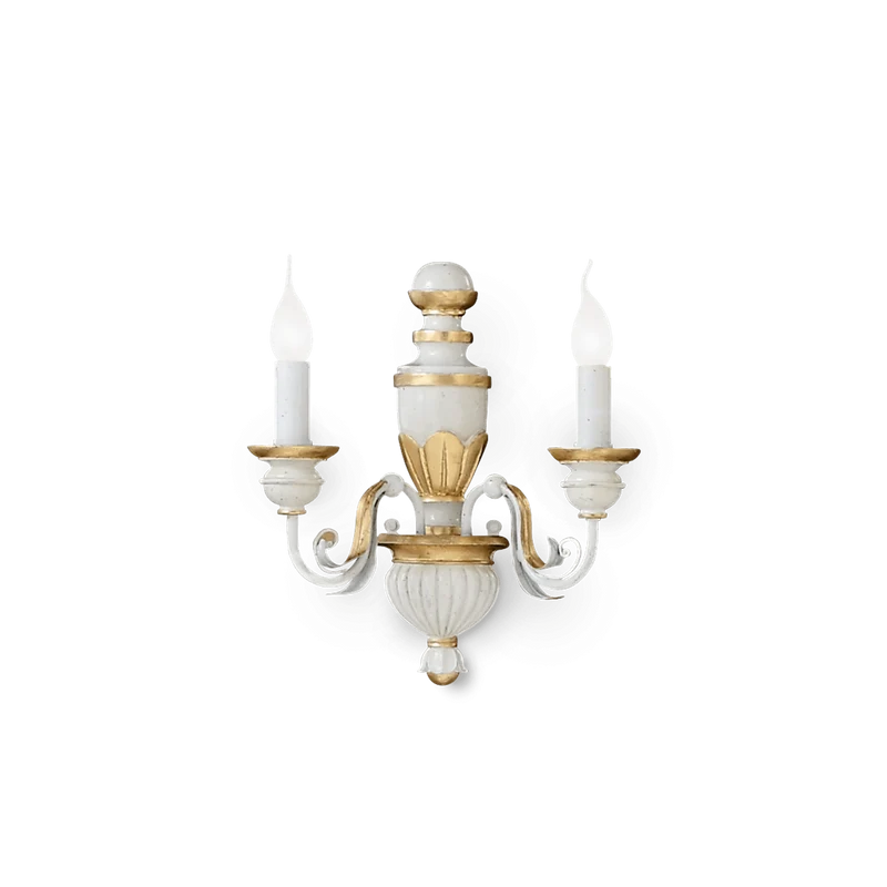 Applique murale art deco blanc