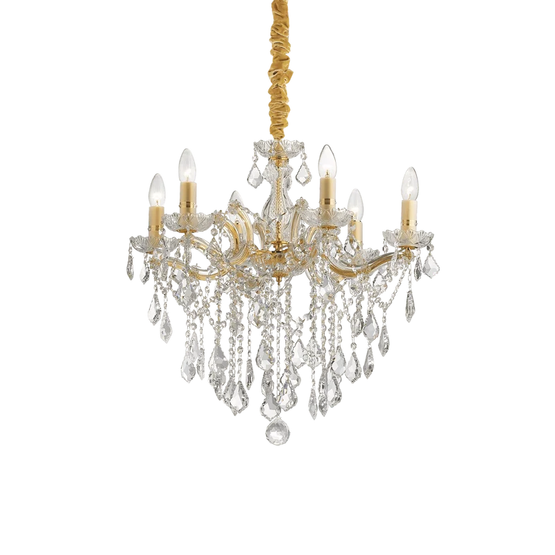 Petit lustre Doré pour hôtel