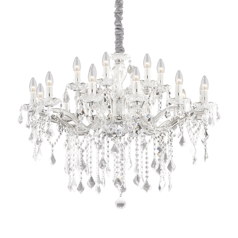 Lustre cristal verre pour grand salon