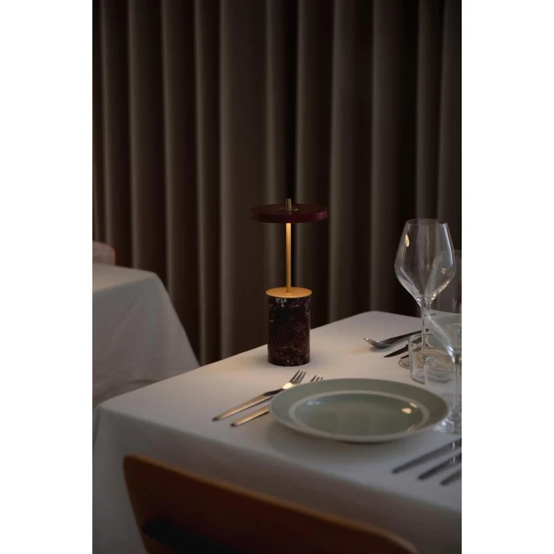 ASTERIA MOVE MINI - PORTABLE LED - RØD MARMOR