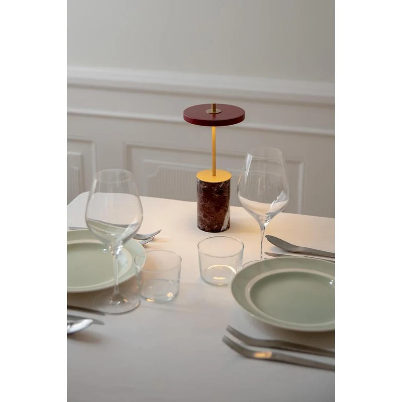 ASTERIA MOVE MINI - PORTABLE LED - RØD MARMOR