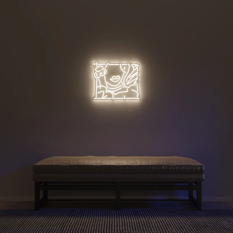 Portrait of a Lady by Tom Wesselmann, signe en néon LED