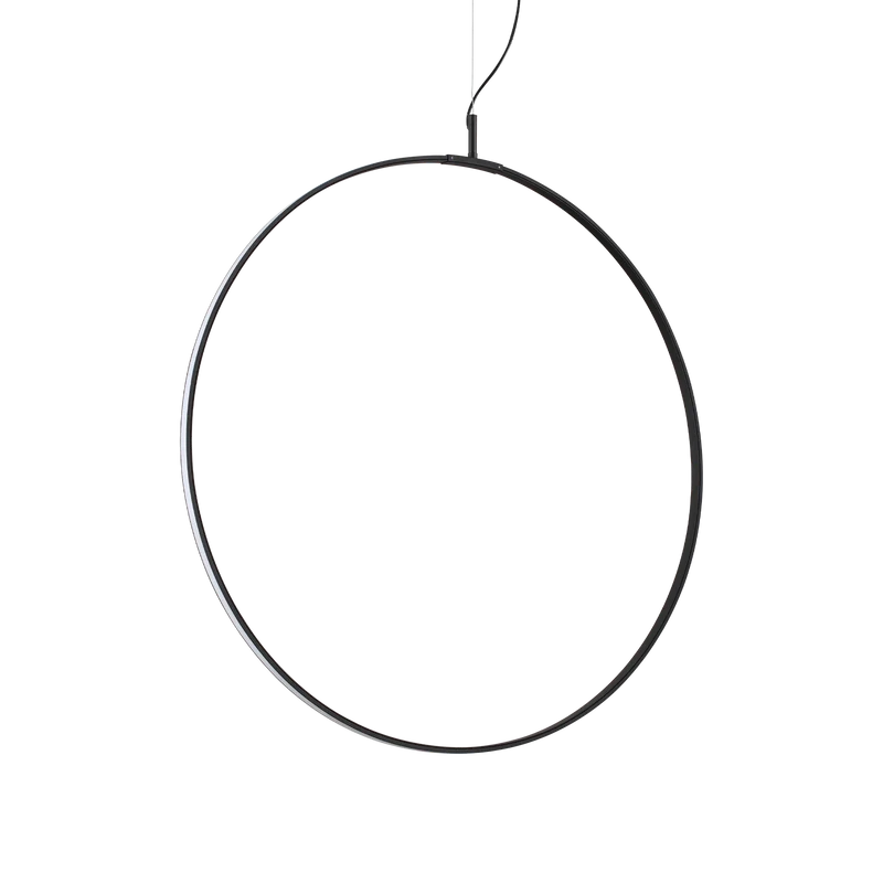 Suspension anneau LED blanche