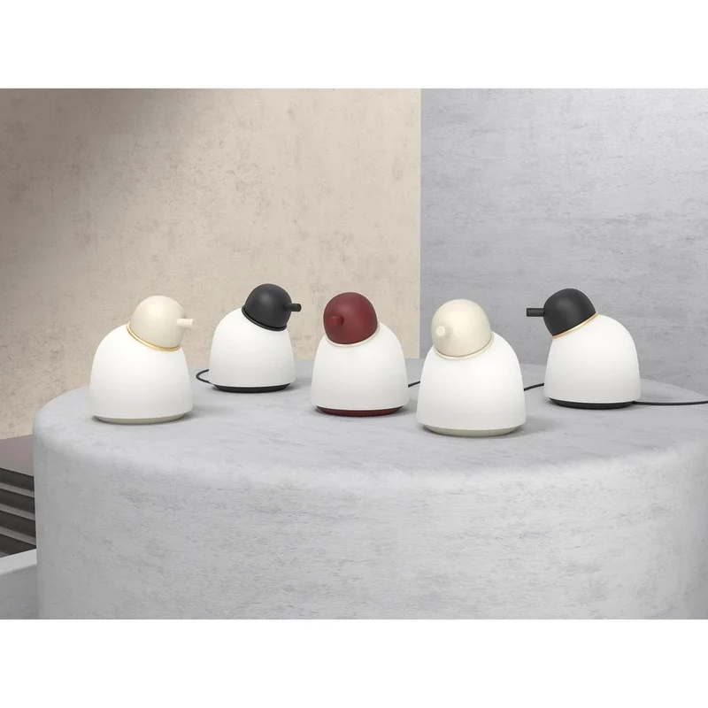 BIRD - BORDLAMPE - SORT/MESSING OPAL - Belid
