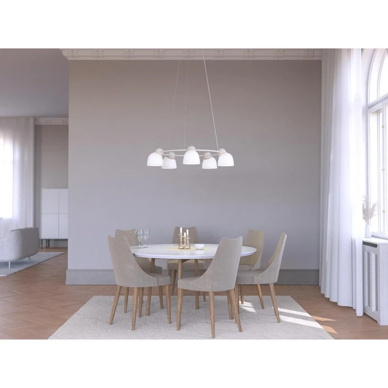 BIRD - LYSEKRONE Ø95,3 - SAND/MESSING OPAL - Belid