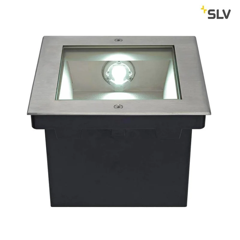Dasar LED Square Bodeneinbauleuchte asymmetrisch Edelstahl 4000K