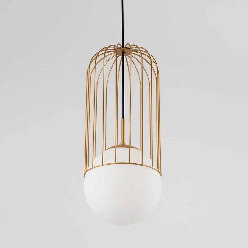 Telford Pendelleuchte Gold, Weiß