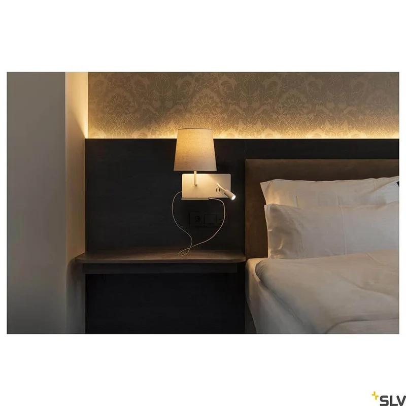 Somnila Flex LED Wandaufbauleuchte Weiß inkl. USB