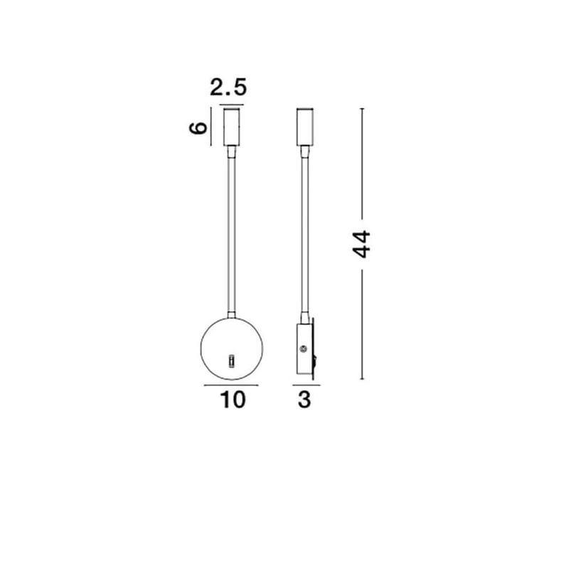 Nova Luce Jaco LED Wandleuchte Verstellbar