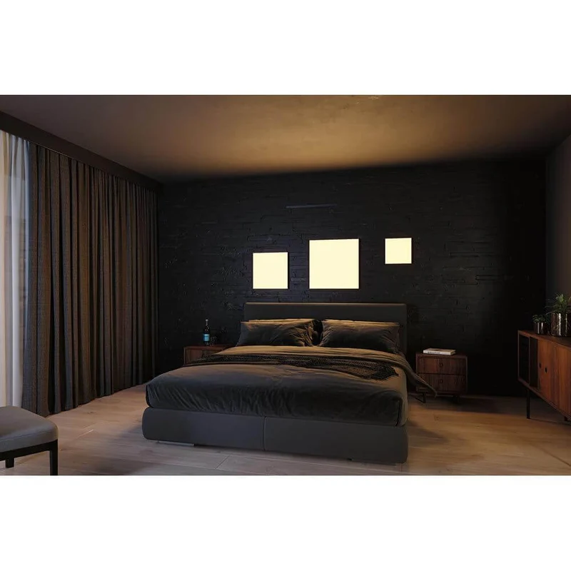 LED Panel Velora Rainbow RGBW Dynamisch Quadratisch Schwarz