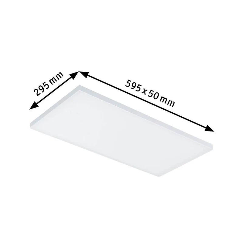 LED Panel Velora Eckig Weiß-Matt mit 3 Stufen-Dimmer