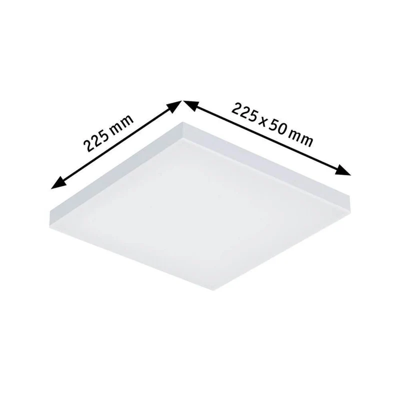 LED Panel Decken- & Wandleuchte Velora Eckig Weiß-Matt