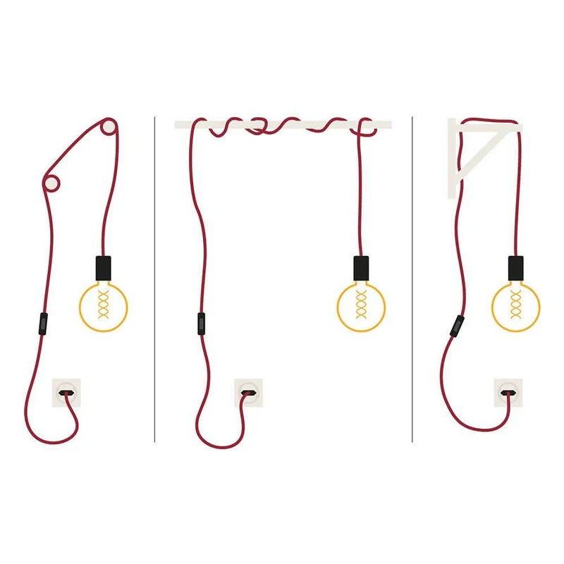 Neordic Pendelleuchte Eldar Grau, Nickel Dimmbar inkl. Stecker