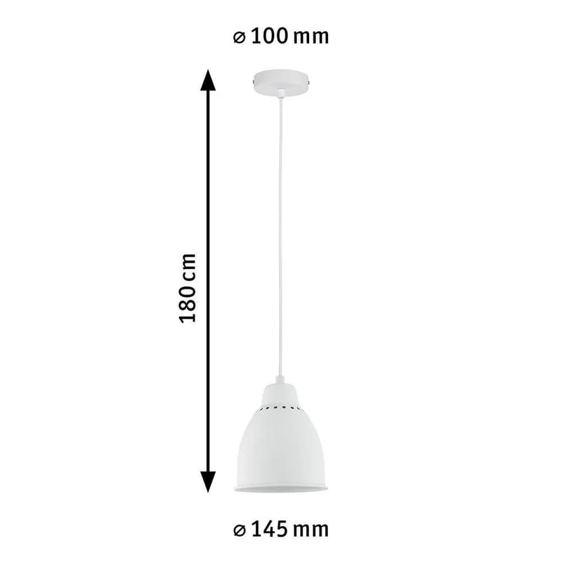 Neordic Pendelleuchte Hilla Weiß Metall