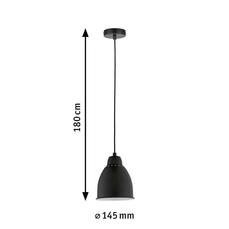 Neordic Pendelleuchte Hilla Ø 14cm Schwarz