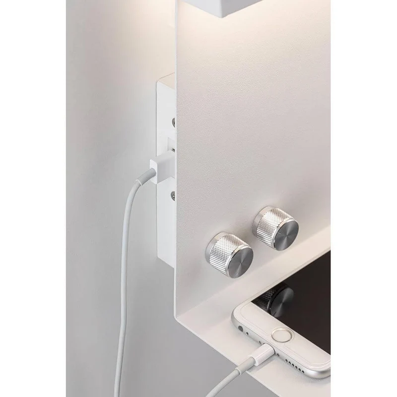 LED Wandlampe Jarina mit Ablage + USB Dimmbar