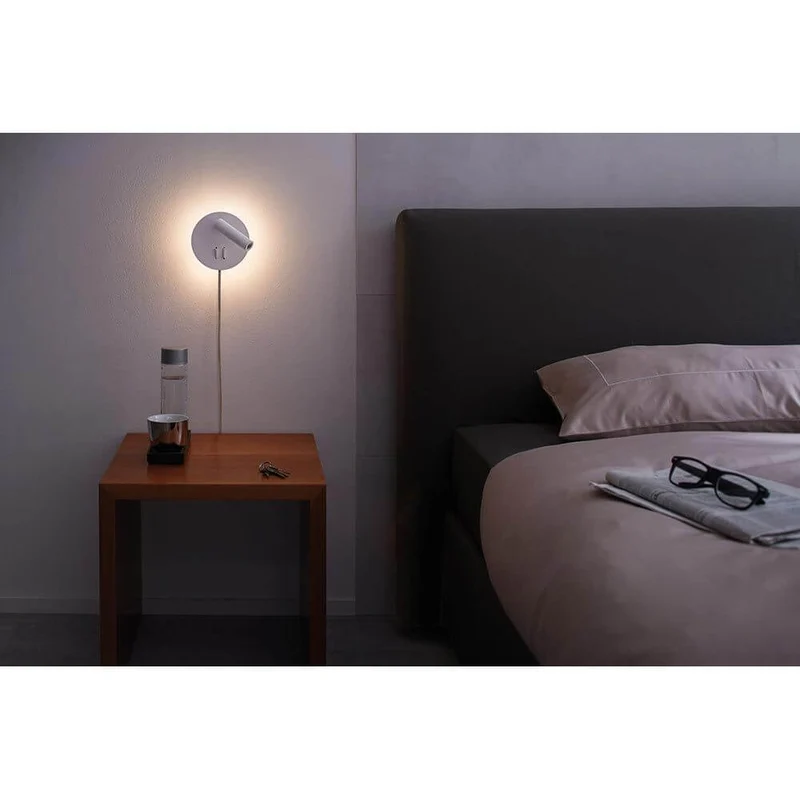 LED Wandleuchte Tabari Weiß, Chrom
