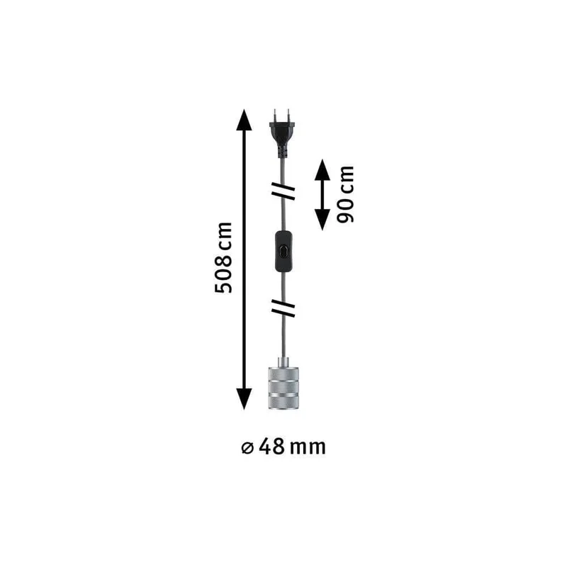 Neordic Pendelleuchte Tilla inkl. Stecker Alu Dimmbar Metall