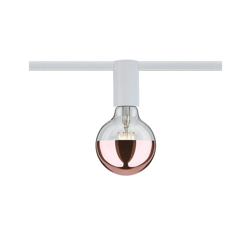 U-Rail Schienenspot Socket Einzelspot Weiß