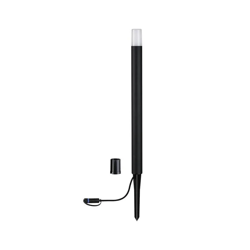 Plug & Shine LED Spieß-Pollerleuchte Flarea Schwarz IP65