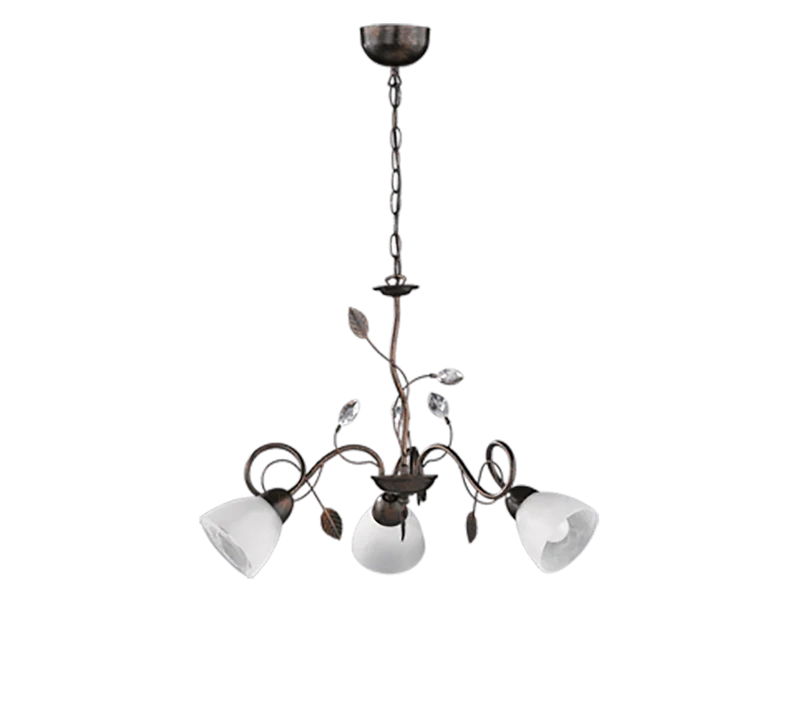 Set Luminaires Vintage Fleurs