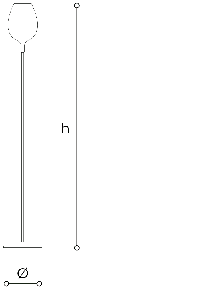 Lampadaire en Verre pour Chambre