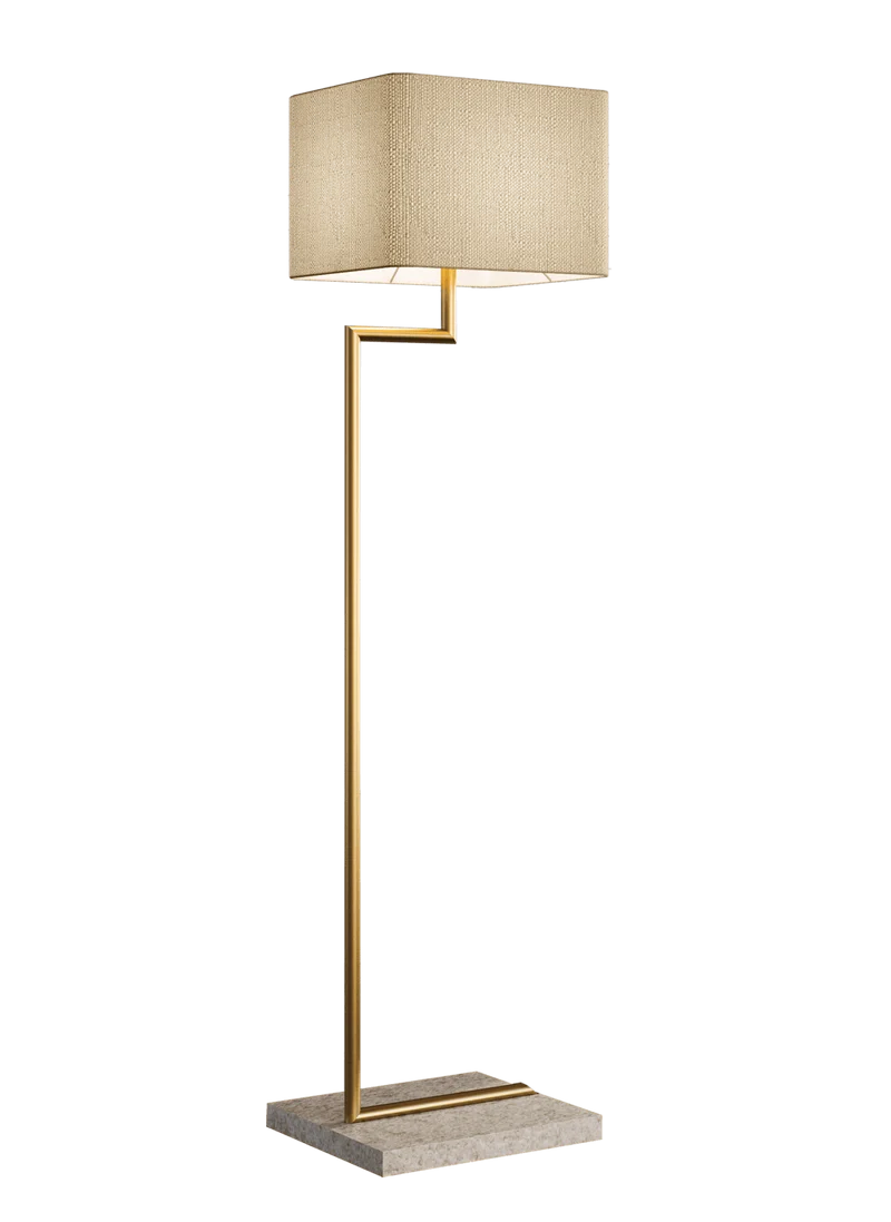 Lampadaire Tissu Beige Chambre