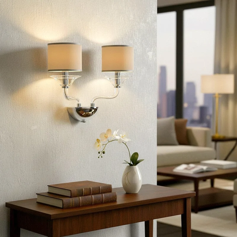 Lampe murale chandeliers beige