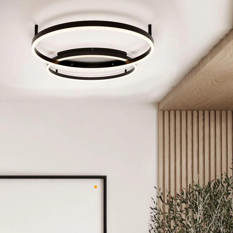 s.luce Ring LED Deckenleuchte 2-flammig