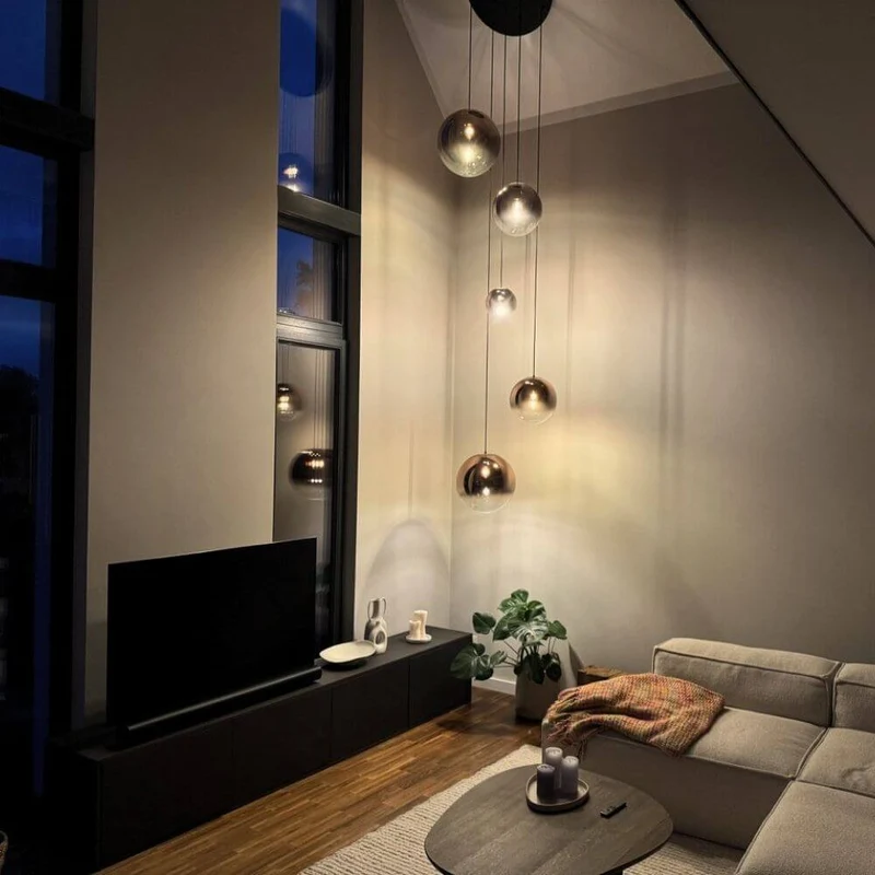 s.luce Orb 5-flammige Galerielampe Modular