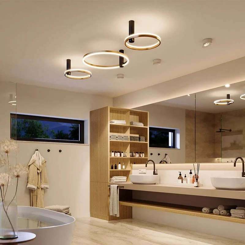 s.luce Ring Air LED Wand- & Deckenleuchte Ø 40cm rund indirekt