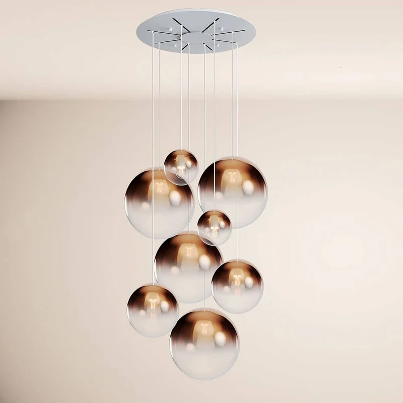 s.luce Orb Galerielampe 8-flammig Modular
