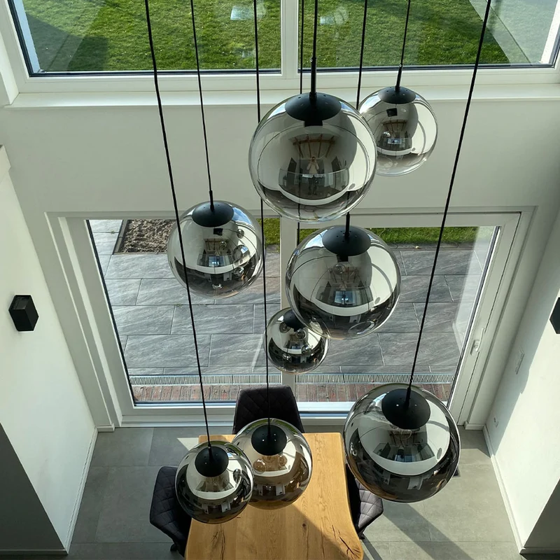 s.luce Orb Galerielampe 8-flammig Modular